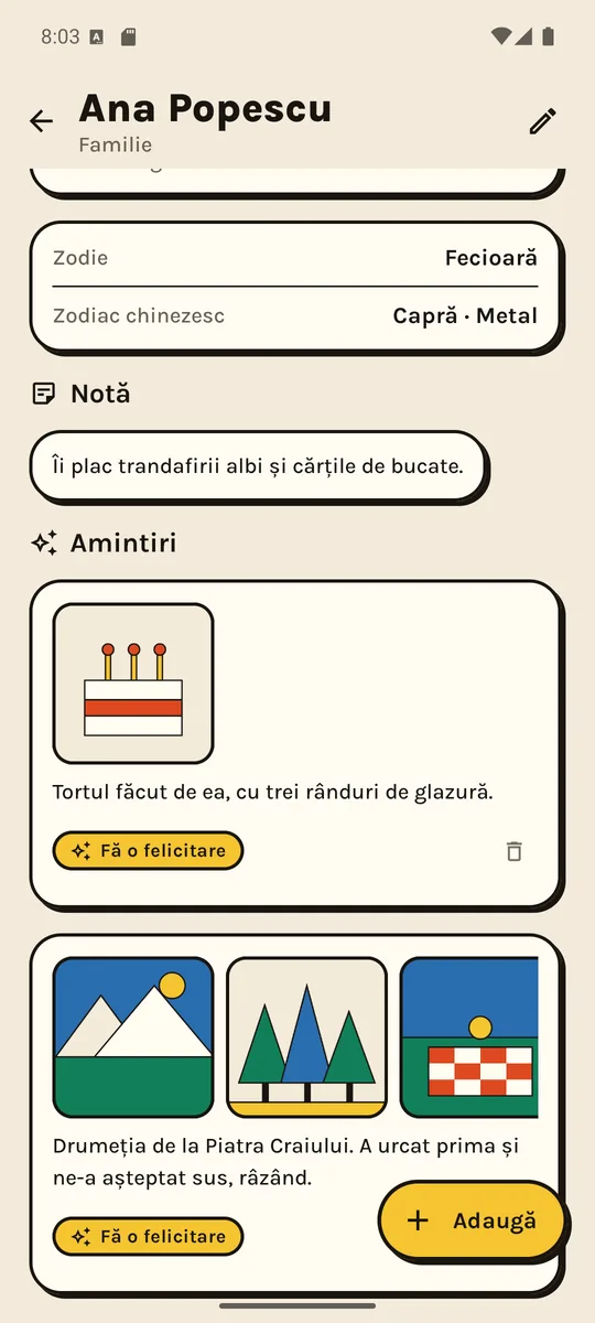 Amintirile voastre, cu poze